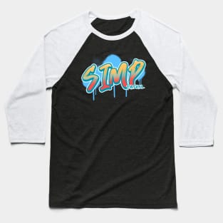 SIMP Patrol 90's Graffiti Retro Vibes Baseball T-Shirt